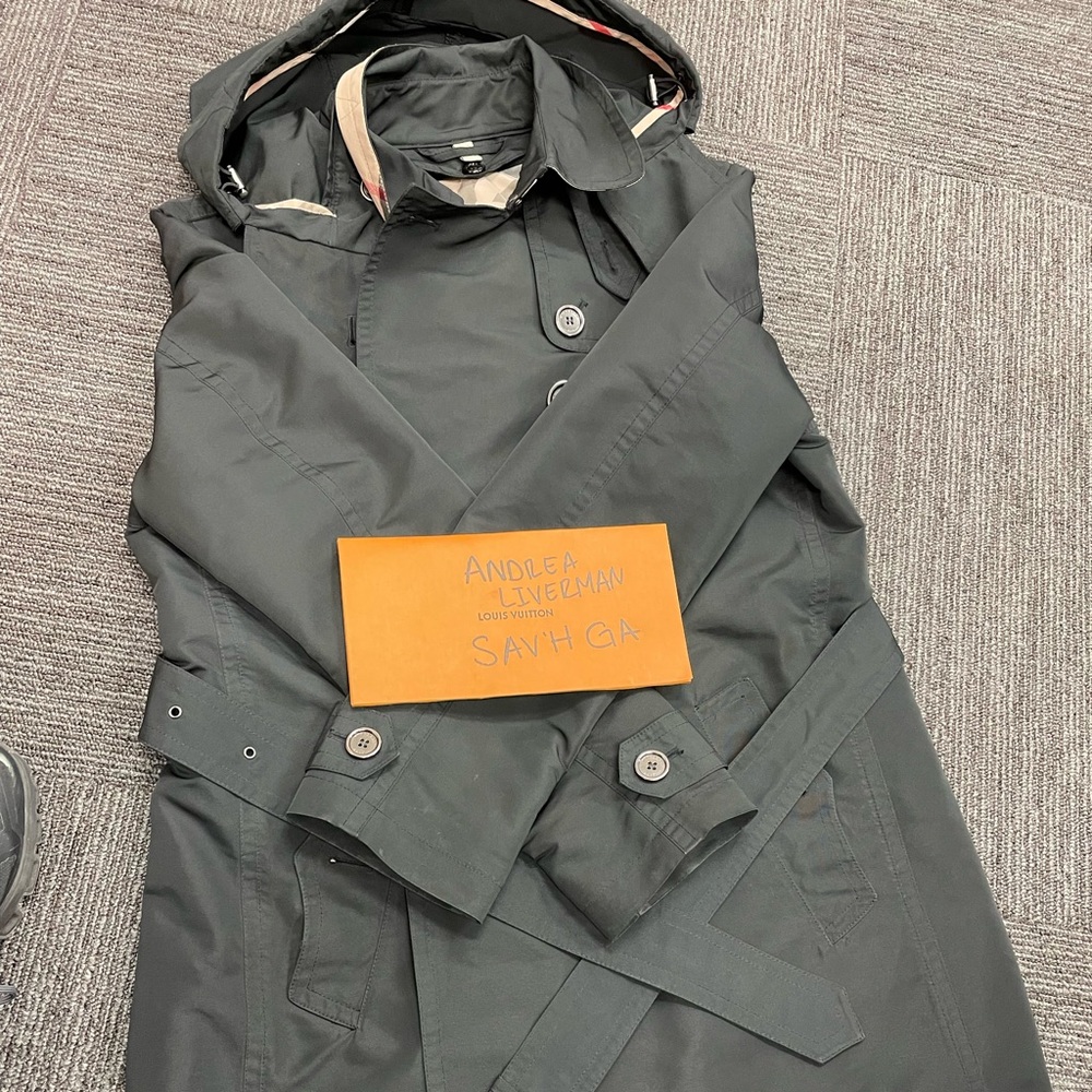 Burberry Brit trench coat with hood and wool liner